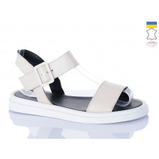 Босоножки Sali 913 бежевий біл-п.