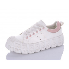 Кроссовки No Brand BK81 white-pink