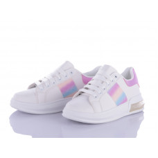 Кроссовки No Brand K06 white-pink