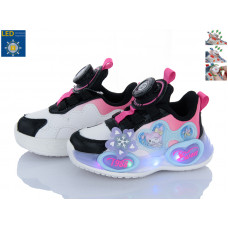 Кроссовки Clibee EA368 black-peach LED