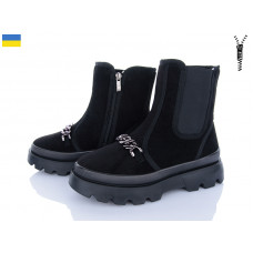 Ботинки Lvovbaza Progress 5408-1 фліс чорний