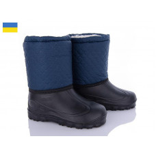 Сапоги Demur СПП Ромб синій-чорний-2025