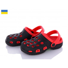 Кроксы Sanlin2 H7 чорний-червоний