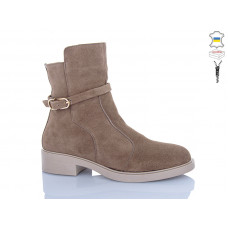 Ботинки Sali 82 капучино з беж-п.зима