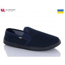 Слипоны Slipers 3100 синій