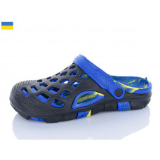 Кроксы Inblu 308 папуга чор-синій