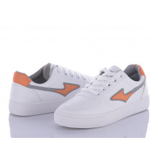 Кроссовки Violeta Z4-6821 white-orange-grey