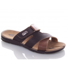 Шлепанцы Malibu MKN6841 black-camel