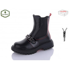 Ботинки Obuv Ok 2107B black/red