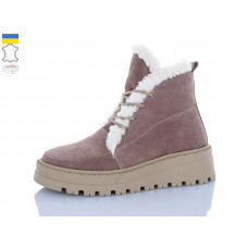 Ботинки Sali 2215 бежевий-біл.беж-п.зима