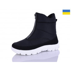 Ботинки Demur 1323 чорний біла підошва відбивач