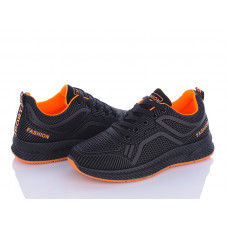 Кроссовки Violeta 197-143 black-orange