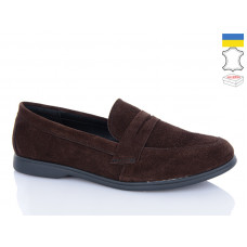Туфли Sali B2 коричневий з чор-п.