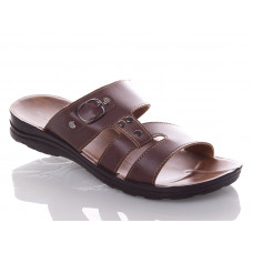 Шлепанцы Shoesviento 10138 brown батал