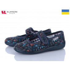 Тапочки Slipers Школа play т.синій