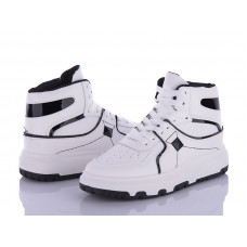 Ботинки Qq Shoes BK72 white-black