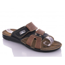 Шлепанцы Malibu MKN6843 black-brown