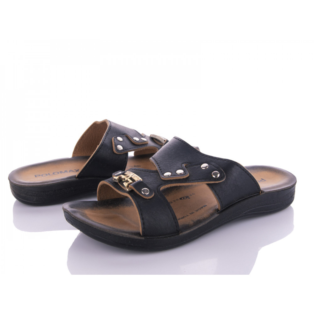 Шлепанцы Malibu Polomax A black