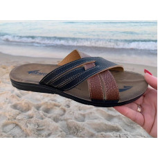 Шлепанцы Malibu 6836 black-camel