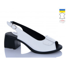 Босоножки Sali 151 білий чор-п.