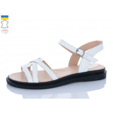 Босоножки Sali 1101-1 білий чор-п.