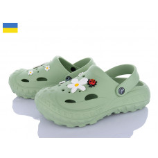 Кроксы Dago Крокси Ж124-054 оливковий