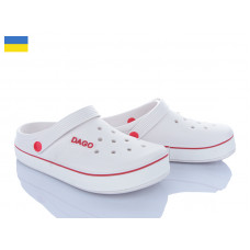 Кроксы Golden Lion 419 біл-червоний