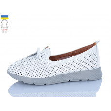 Туфли Sali 006-1 білий сір-п.
