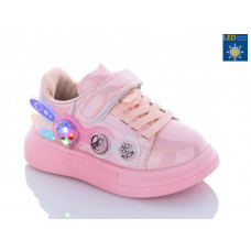 Кроссовки Comfort-Baby 2309 рожевий LED