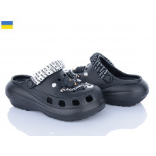 Кроксы Golden Lion 1410 чорний