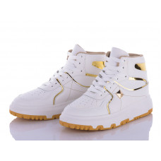 Ботинки Qq Shoes BK72 white-golden