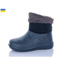 Сапоги Sanlin Чобіт жін.опушка т.синій