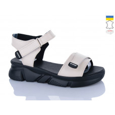 Босоножки Sali 701-25 бежевий чор-п.