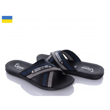 Шлепанцы Demur TRK 007 black-grey-blue new