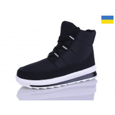 Дутики Demur 1118 чорний-білий