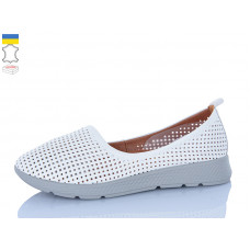 Туфли Sali 001-1 білий сір-п.