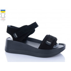 Босоножки Garti 0196 чорний замш