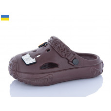 Кроксы Dago Верта детс.3001 Коричневий