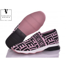 Кроссовки Violeta 135-5 pink-black