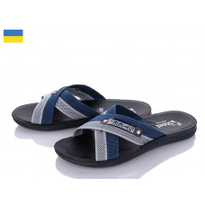 Шлепанцы Demur TRK 007 grey-blue new