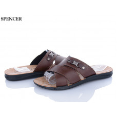 Шлепанцы Spencer 2201 коричневий