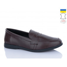 Туфли Sali B2 коричневий к чор-п.