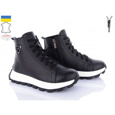 Ботинки Royal Shoes 21 black хутро