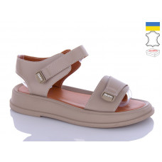 Босоножки Garti 0136 бежевий шкіра