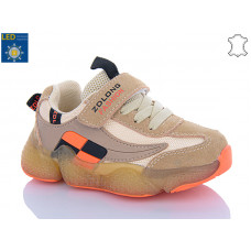 Кроссовки Comfort-Baby 19970 бежевий LED 