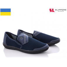 Слипоны Slipers М81 синій