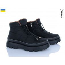 Ботинки Roks 5403 хутро чор-коричневий