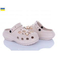 Кроксы Roks 1410-2-8 бежевий