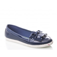 Мокасины Shoesviento Балетка бант-лапша син