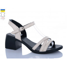 Босоножки Sali 140 бежевий чор-п.